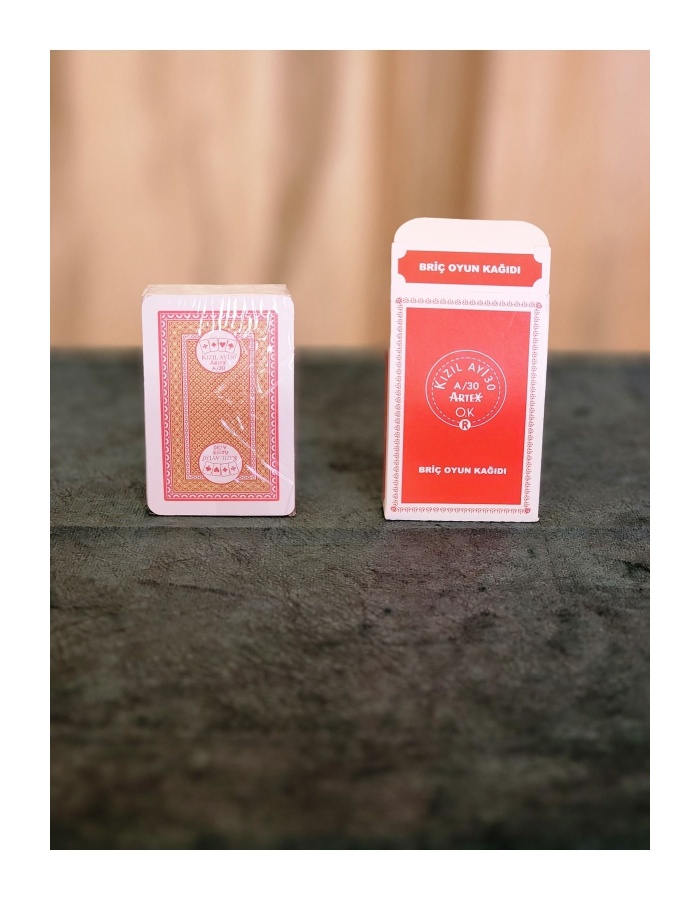 KIZILAY BRİÇ 52 OYUN KAĞIDI A30 12 Lİ DESTE