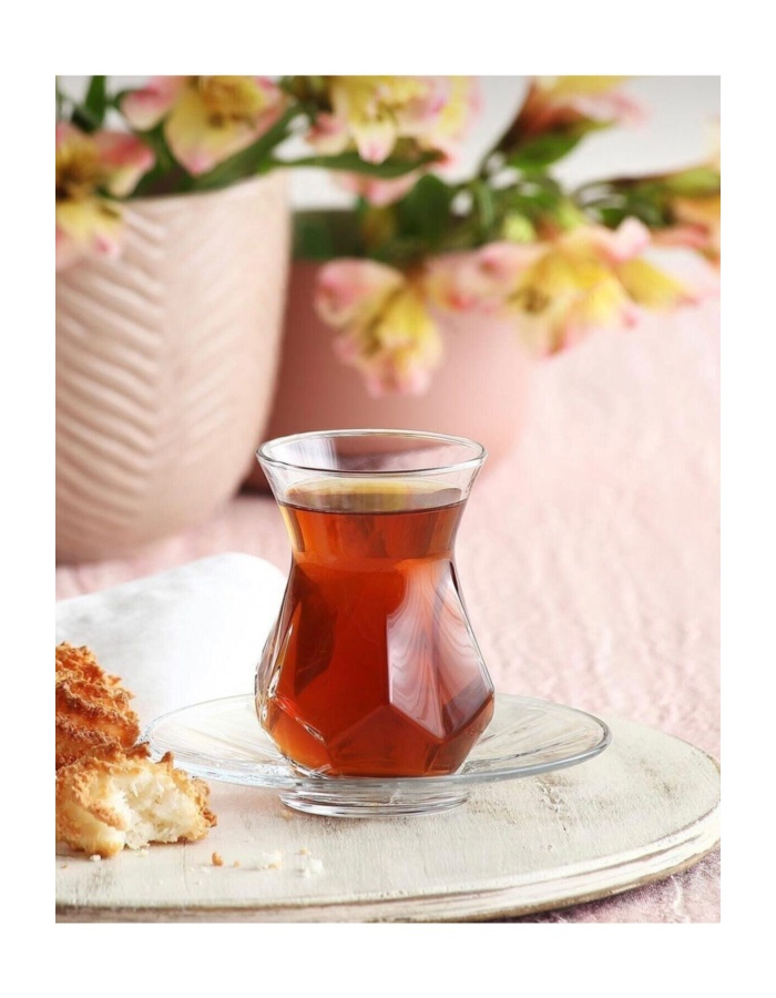 Lav Alya Çay Bardağı 6lı Yeni Model Modern Bardak