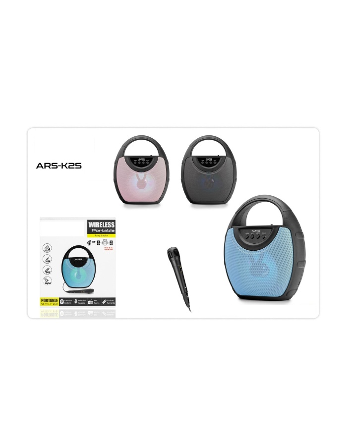 Auris ARS-K25 Karaoke Mikrofonlu Kablosuz Bluetooth Hoparlör