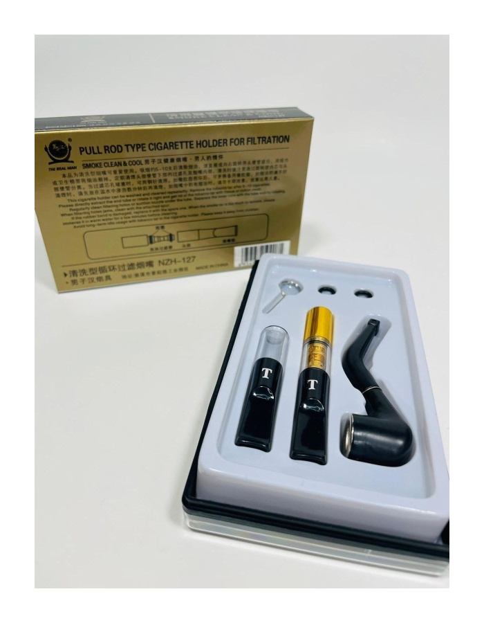 Mini Pipo Seti // 2 Adet Ağızlık Ve Ahşap Pipo