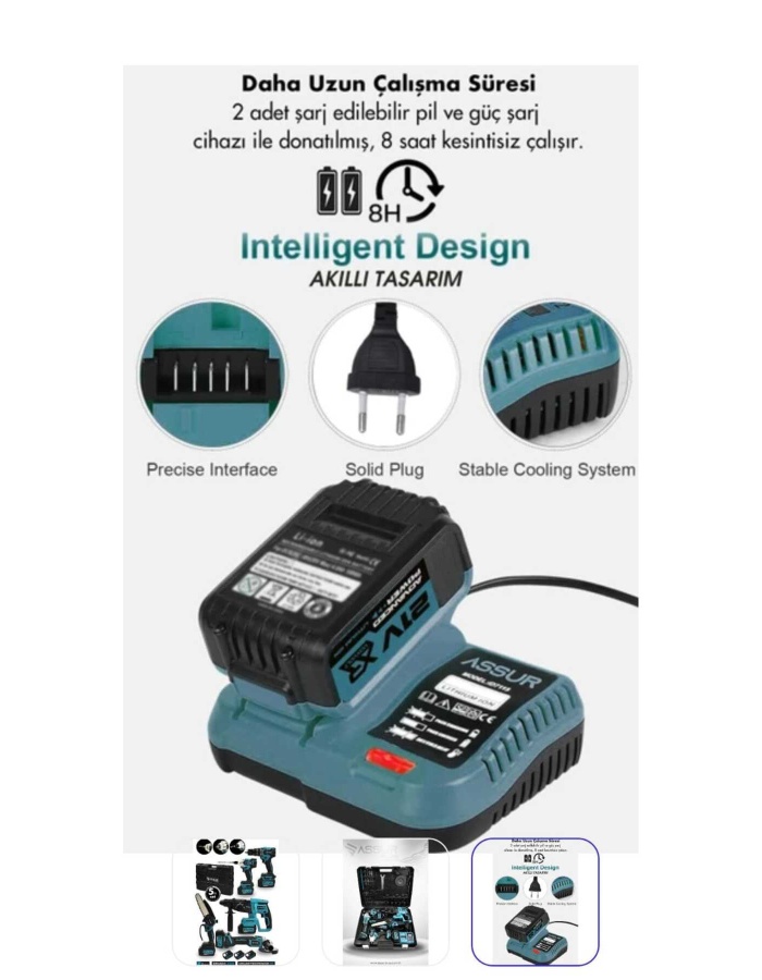 boltoptan As-s.urrProfesyonel 21v Akülü 5 li Set Hilti Taşlama Somun Sıkma Akülü Vidalama B.Testere
