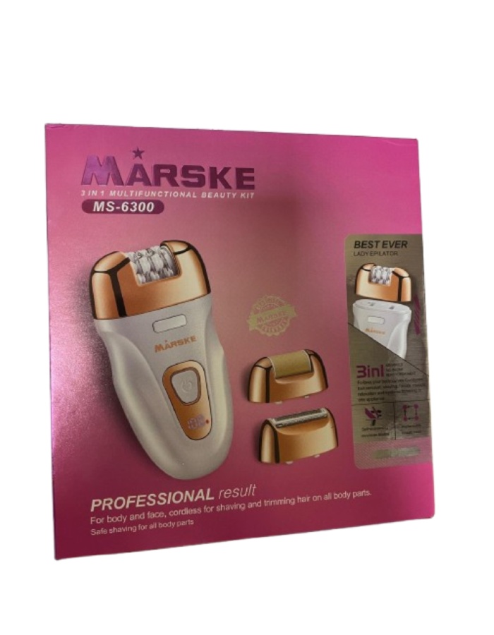 MS-6300 3in1 Epilasyon Cihazı – Şarjlı Tüy Alma, Tıraş ve Topuk Törpü Seti