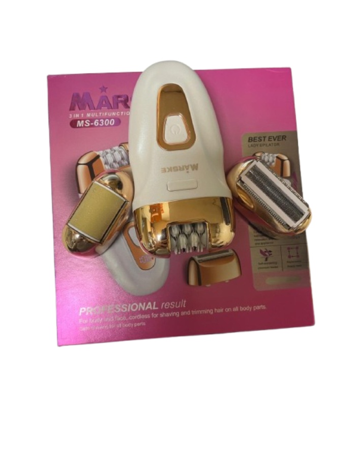 MS-6300 3in1 Epilasyon Cihazı – Şarjlı Tüy Alma, Tıraş ve Topuk Törpü Seti