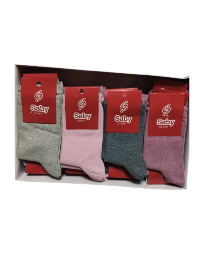 24 ADET MEVSİMLİK EKONOMİK ÇORAP 37-41 UYUMLU