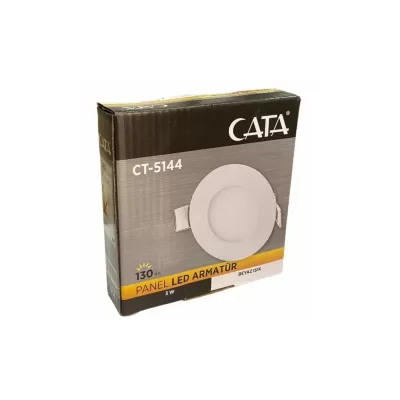 Cata 3 Watt Led Panel Beyaz Işık