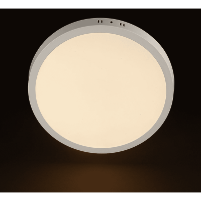 Noas 24 Watt Sıva Üstü Yuvarlak Led Panel Beyaz Kasa Günışığı