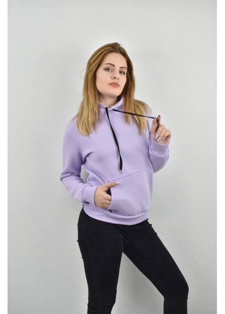 ZİDAN 485 3 İPLİK KAPŞONLU İÇİ PAMUKLU KADIN SWEATSHIRT