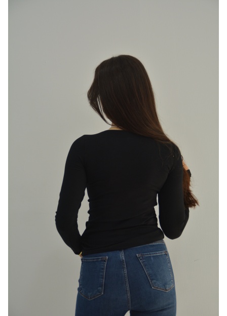Zidan K-201 V Yaka Kadın Uzun Kol Sweatshirt