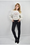 ZİDAN 309-1 OMUZ KAŞKORSELİ NAKIŞLI ÜÇ İPLİK KADIN SWEATSHIRT