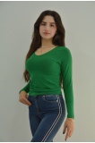 Zidan K-201 V Yaka Kadın Uzun Kol Sweatshirt