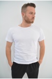 Zidan Zdn18 Sıfır Yaka Basic Baskılı Erkek Tişört - BEYAZ