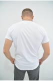 Zidan Zdn17 Sıfır Yaka Basic Nakışlı Erkek Tişört - BEYAZ