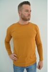 ZİDAN 4631  DAR KESİM 0 YAKA İNCE BODY ERKEK SWEATSHIRT - KAHVERENGİ