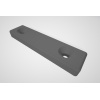 Lamine sunta mobilyalar için ayak, uzunluk 60 mm, genişlik 16 mm, yükseklik 6 mm. 3D863612