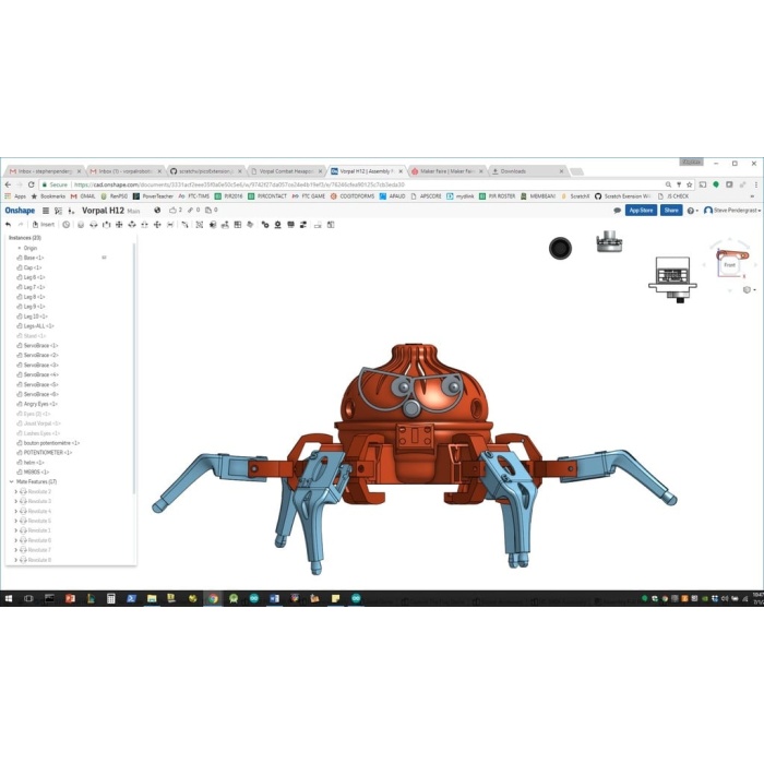 Vorpal The Hexapod Walking Robot