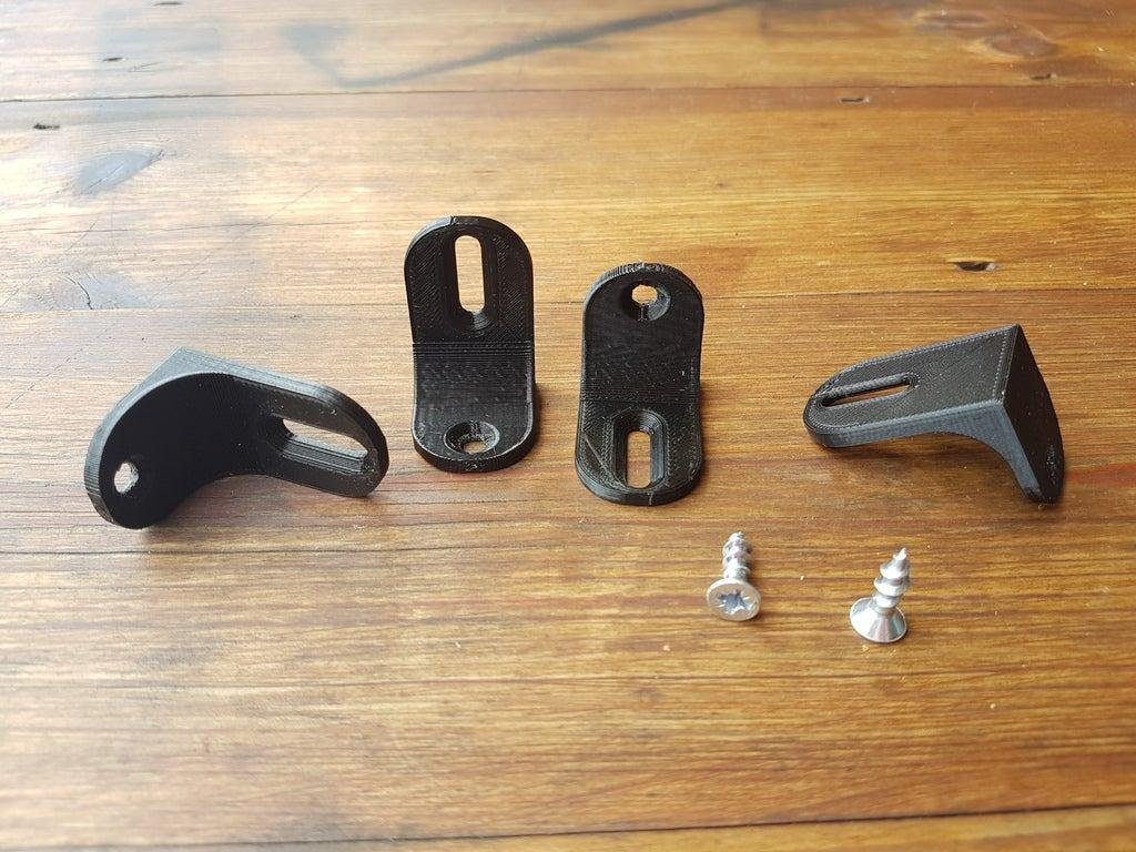 90 Derece Braketi (Dolap, Raflar Ve Platformlar İçin Destek Braketi) Siyah 3366369