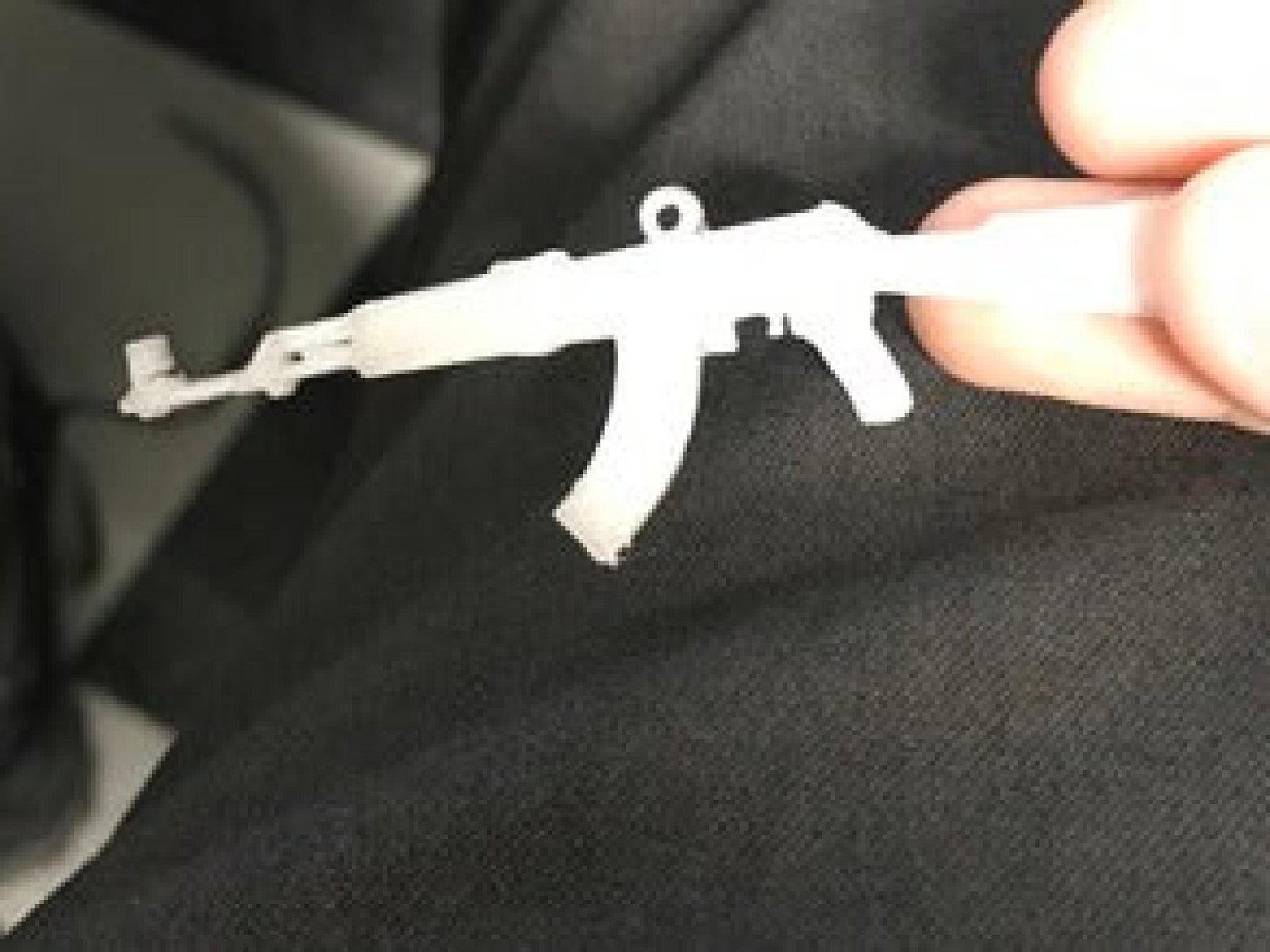 AK-47 Keleş Kolye veya Anahtarlık Beyaz 34063