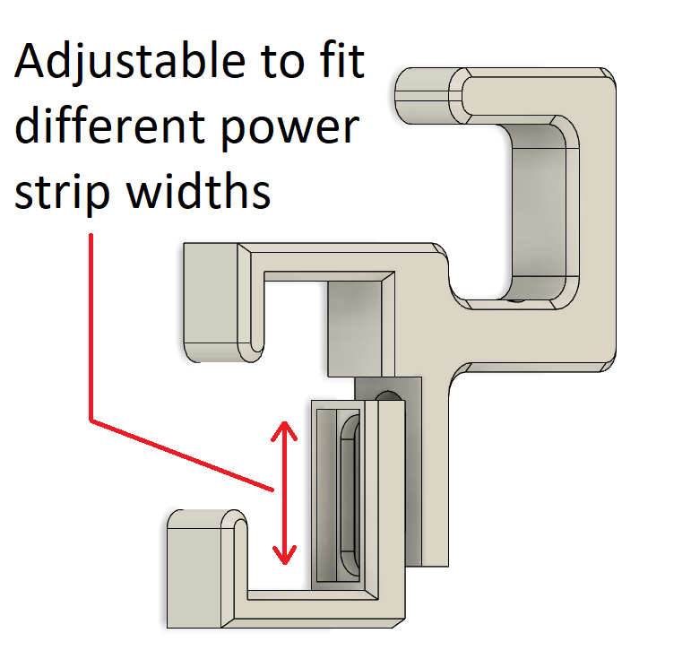 Ayarlanabilir Çoklu Priz Kelepçesi Siyah 6504459