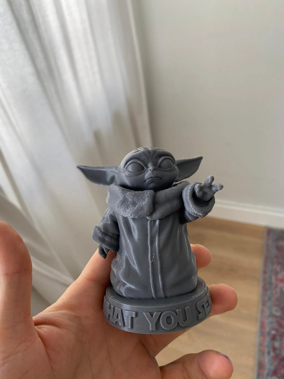 Baby Yoda, Bebek Yoda Figür Biblo Gri 4038181