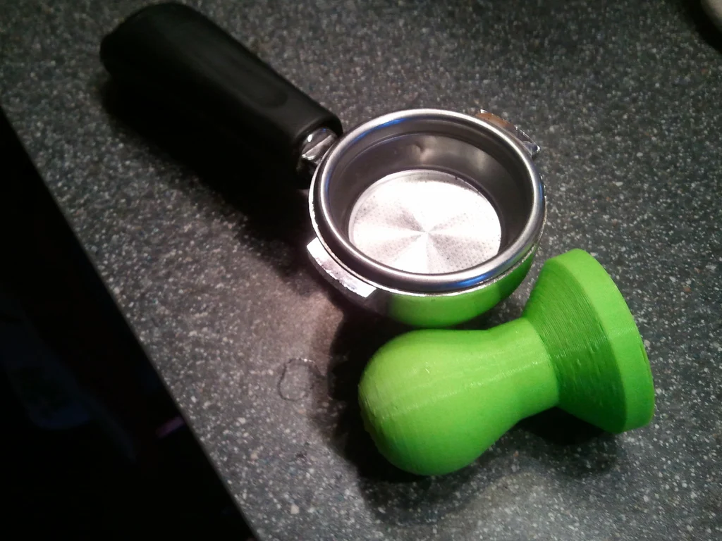 53 mm Espresso Tamper ve Tutucu Yeşil 38846