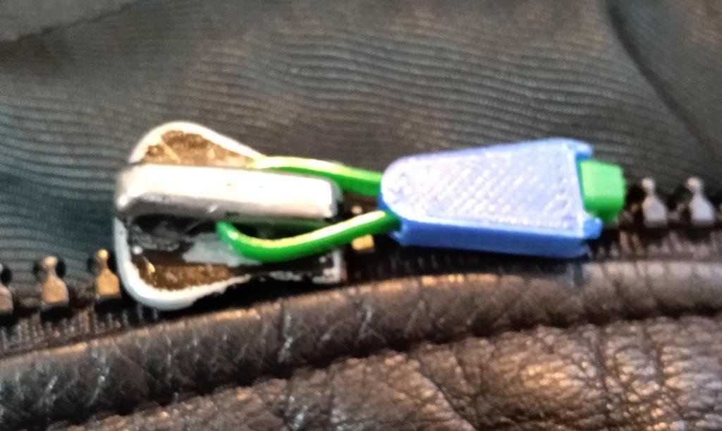 Zip-Tie ile Fermuar Çekici Mavi 3420610 (2 Adet)