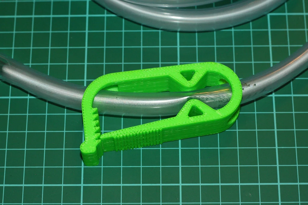 10 mm Hortum Kelepçesi, Esnek Vana Yeşil 28447