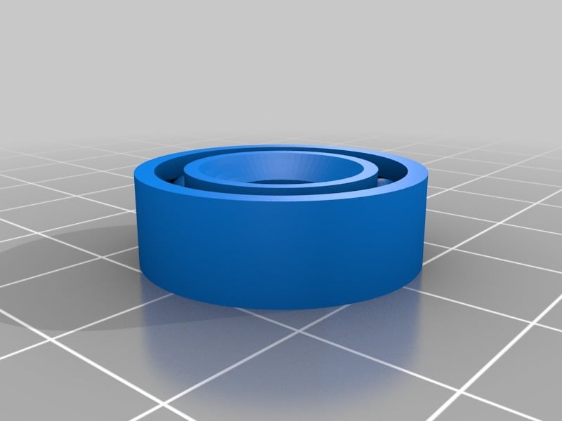 608 'fidget spinner' bearing - fully 3d printable
