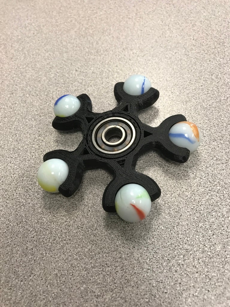 5 marble fidget spinner
