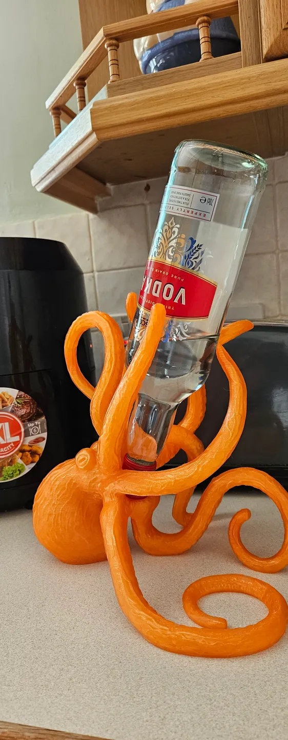 Ahtapot Şarap Şişesi Tutucusu P702467