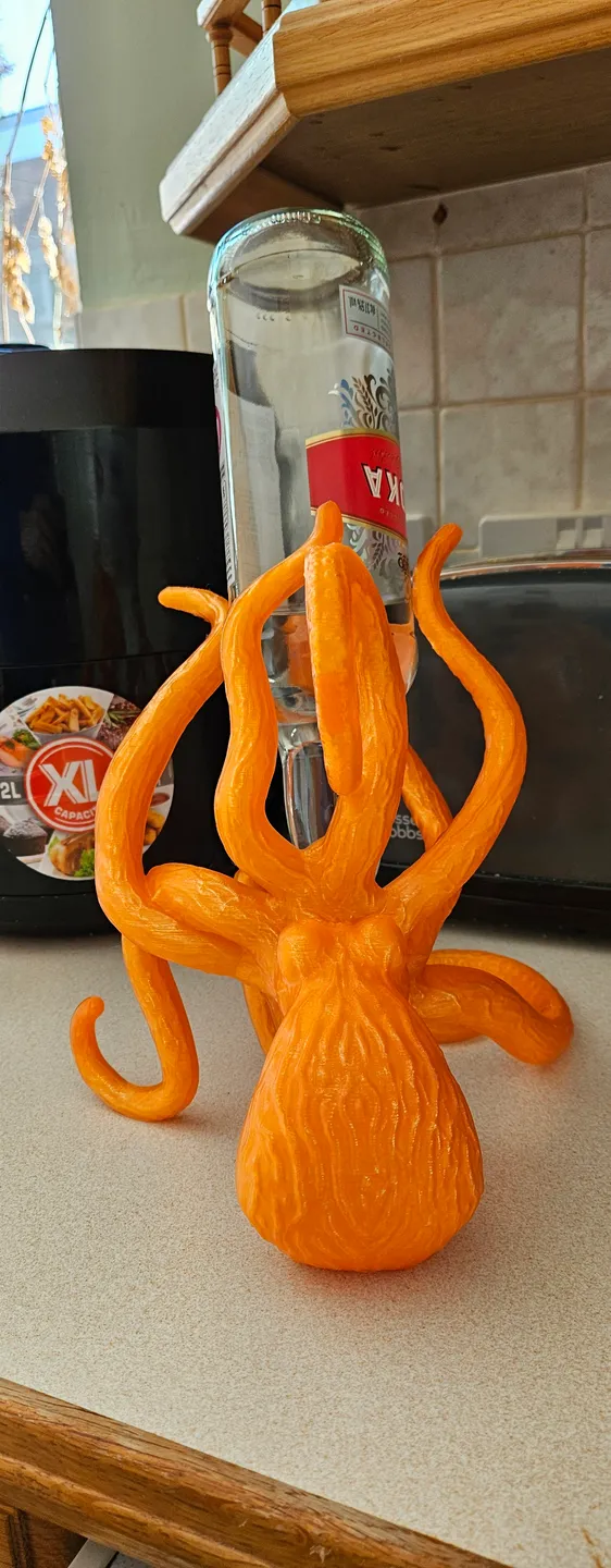 Ahtapot Şarap Şişesi Tutucusu P702467