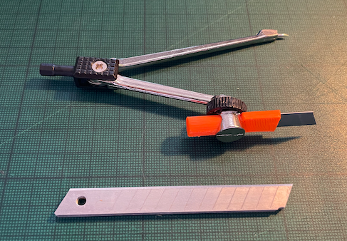 9mm Snap Off Blade için Kağıt Daire Kesici T4876069