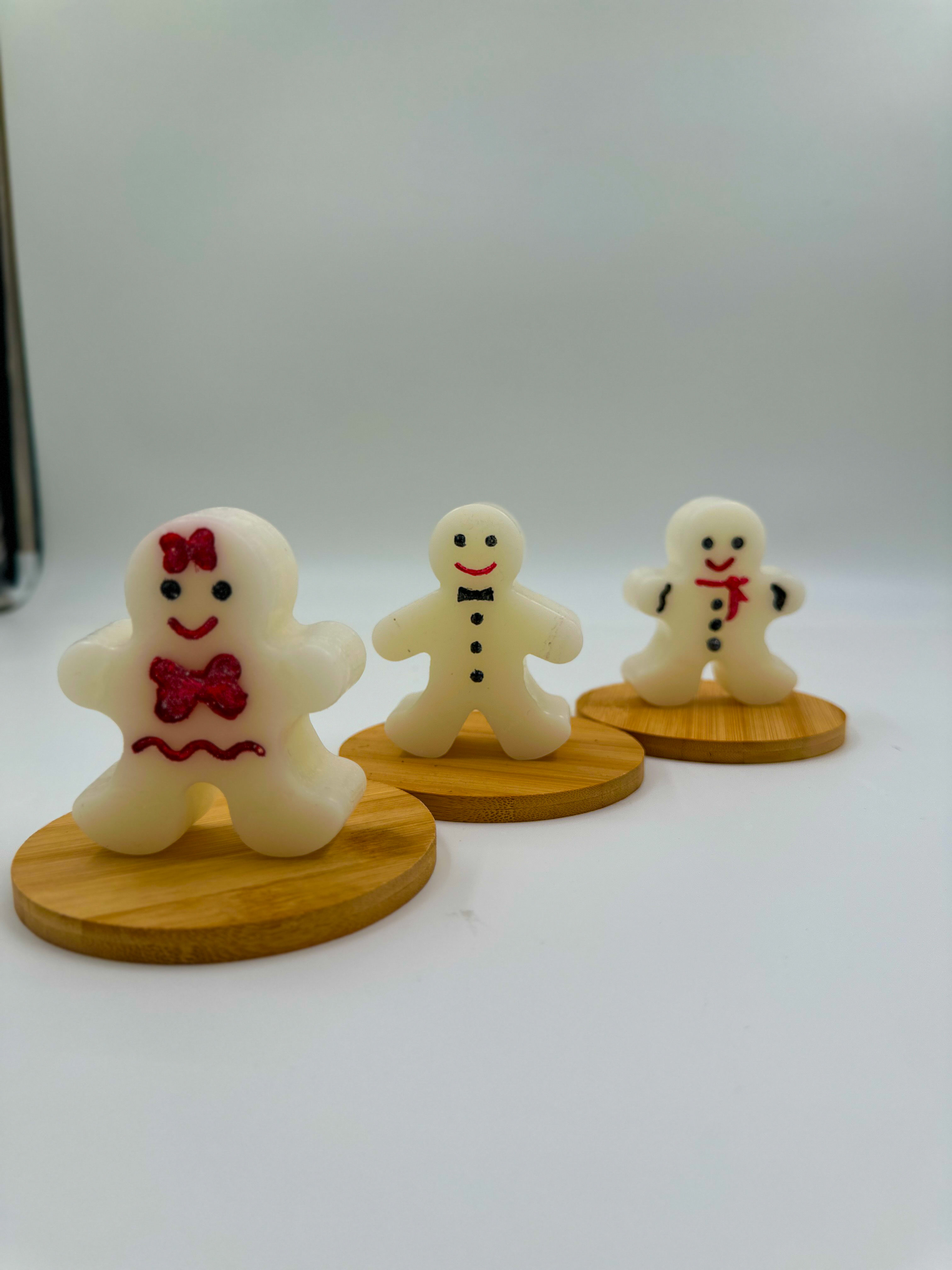 Yılbaşına Özel Kurabiye Adam 3'lü Dekoratif Mum