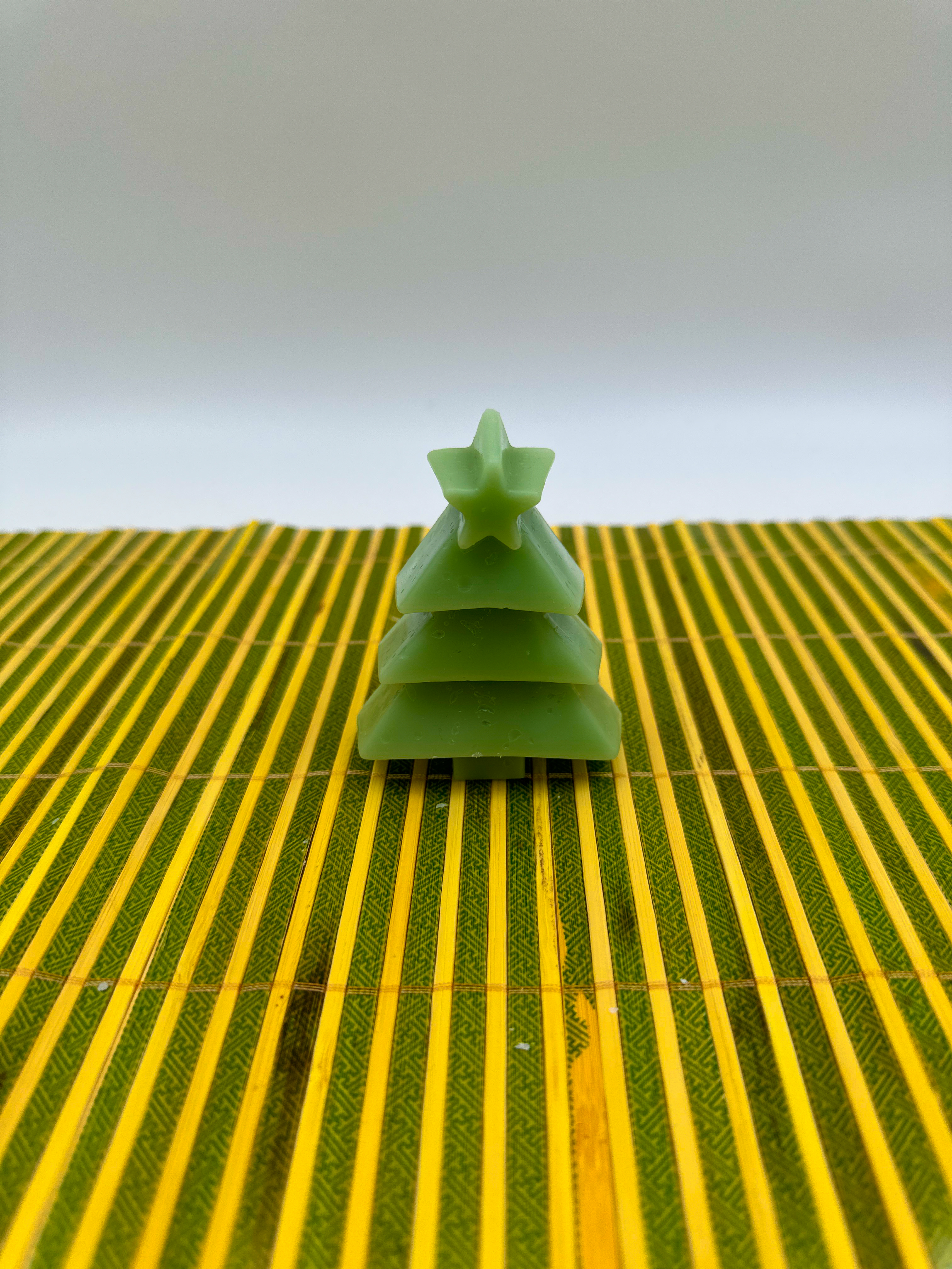 Yılbaşına Özel Yıldızlı Çam Ağacı 3'lü Dekoratif Mum