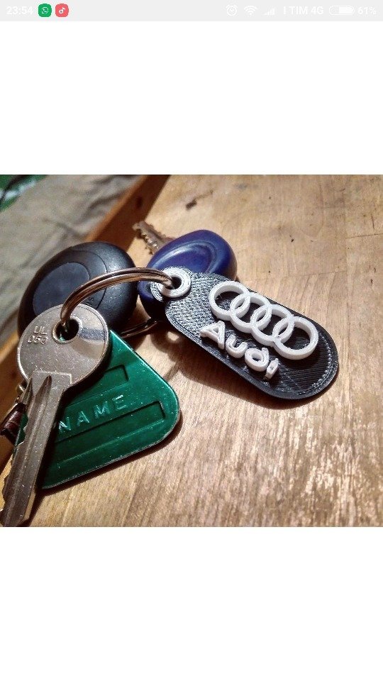 Audi Anahtarlık - A7/ A5 / A4 / A3 / Q7 / Q5 / Q3 / TT / R8 için uygundur - Ve geri kalan her şey T1402130