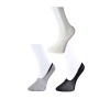 Siyah Gri ve Beyaz Kadın Babet Çorap 12 çift