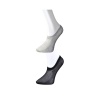 Siyah ve Gri Kadın Görünmez Çorap 12 çift