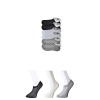 Siyah Gri ve Beyaz Erkek Görünmez Çorap 6 çift