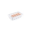 15li Şeffaf Yumurta Saklama Kabı Yumurtalık Buzdolabına Uygun 15 li Yumurta Saklama