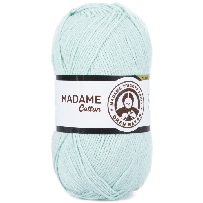 Madame Cotton El Örgü İpi Yünü 100 gr 017 Mint Yeşili