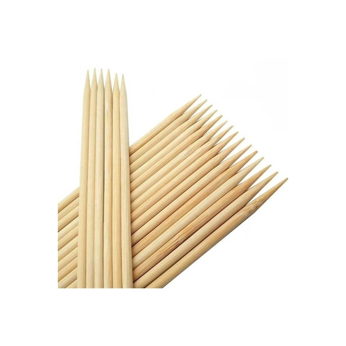 Bambu Kalın Ahşap Çöp Şiş Çubuğu 35 Cm - 40 Adet