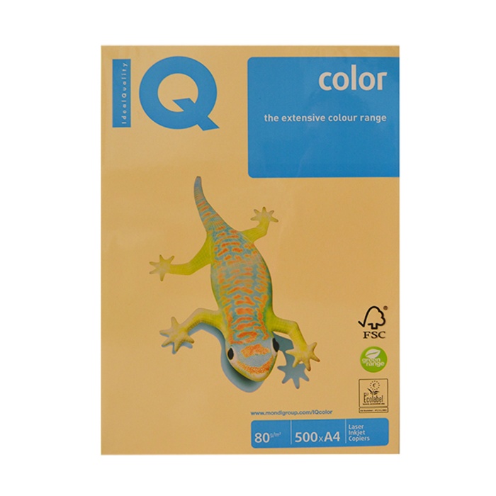Mondi IQ Color Renkli Fotokopi Kağıdı A4 80 Gram 500 Altın Sarısı