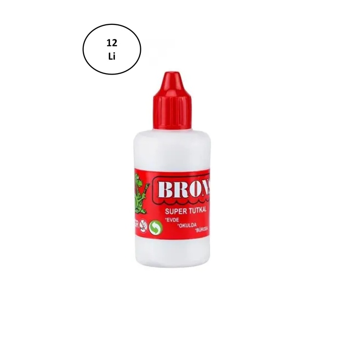 Brons BR-408 100 gr Su Bazlı Beyaz Tutkal 12li