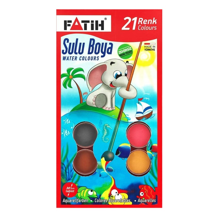 Fatih Sulu Boya 21 Renk King Size