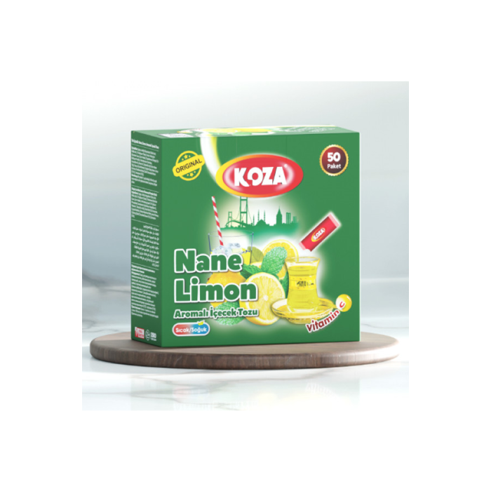 Koza Tek İçimlik Nane Limon Aromalı Toz İçecek 50li