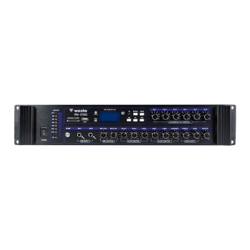 WESTA WM-2700U 700 WATT USB/BT/SD 4-16-70-100V 6 BÖLGELİ HAT TRAFOLU MİKSER ANFİ