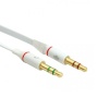 POWERMASTER PM-1444 3.5 MM STEREO DİŞİX2 STEREO ERKEK KULAKLIK MİKROFON HOPARLÖR AYIRICI 20 CM KABLO
