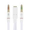 POWERMASTER PM-1444 3.5 MM STEREO DİŞİX2 STEREO ERKEK KULAKLIK MİKROFON HOPARLÖR AYIRICI 20 CM KABLO