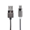 POWERMASTER METAL YAYLI IPHONE LIGHTNING 1 METRE USB DATA VE ŞARJ KABLOSU