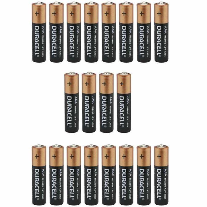 DURACELL LR03/MN2400 1.5 VOLT ALKALİN AAA İNCE KALEM PİL (20Lİ KARTELA PAKET FİYATI)(2Lİ YIRTMALI)