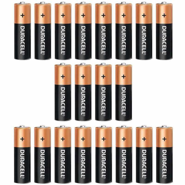DURACELL LR6/MN1500 1.5 VOLT ALKALİN AA KALEM PİL (20Lİ KARTELA PAKET FİYATI)(2Lİ YIRTMALI)